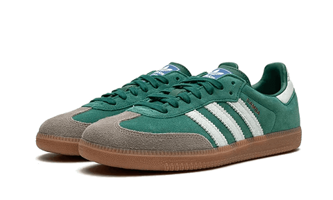 Adidas Samba OG Collegiate Green Gum Grey Toe Front Shoe