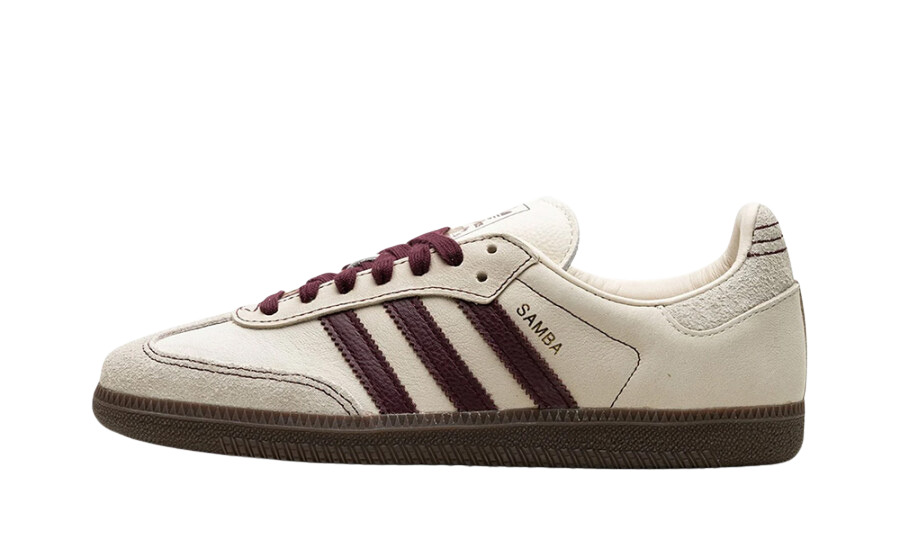 Adidas Samba OG Wonder White Maroon