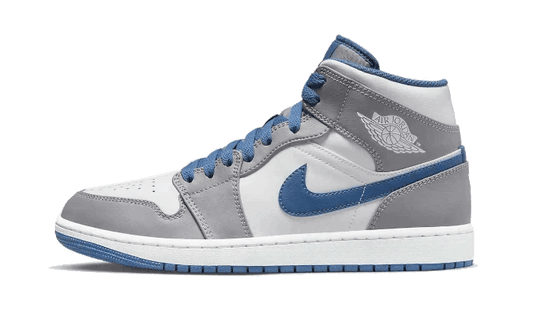 Air Jordan 1 Mid True Blue Side Shoe