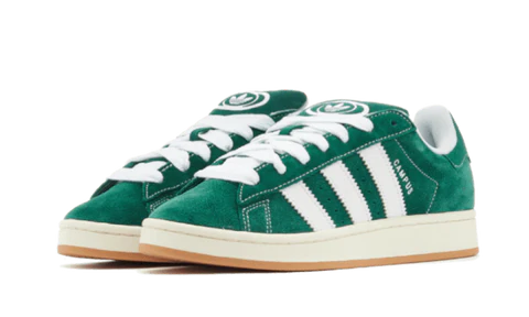 Adidas Campus 00s Dark Green Cloud White Front Shoe