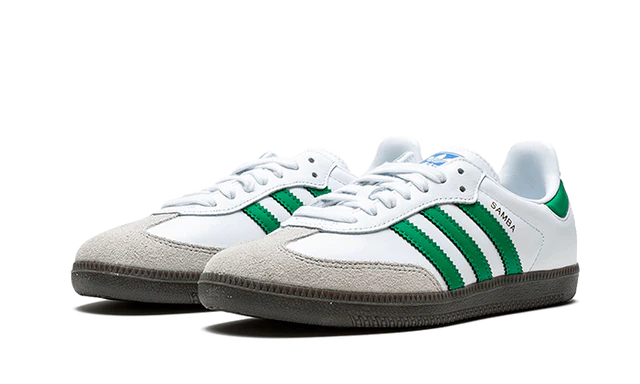 Adidas Samba OG White Green Front Shoe