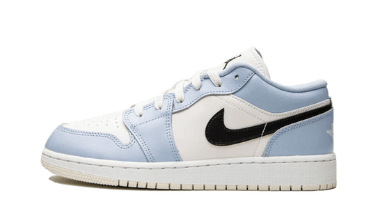 Air Jordan 1 Low Ice Blue Black Side Shoe