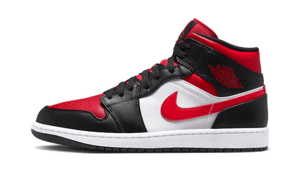 Air Jordan 1 Mid Alternate Bred Toe Side Shoe