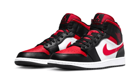 Air Jordan 1 Mid Alternate Bred Toe Front Shoe