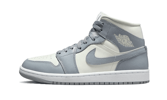 Air Jordan 1 Mid Grey Sail Side Shoe