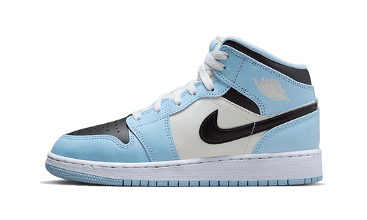 Air Jordan 1 Mid Ice Blue Side Shoe