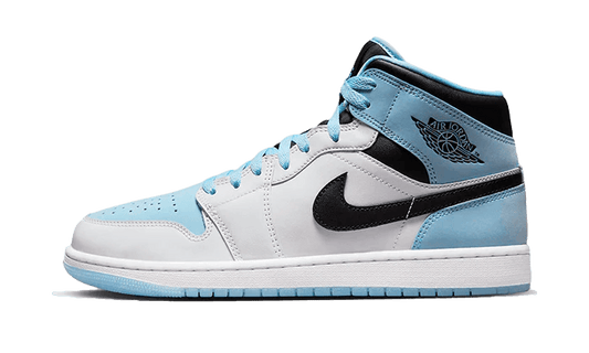 Air Jordan 1 Mid SE Ice Blue Black Side Shoe