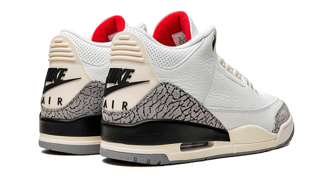 Air Jordan 3 Retro White Cement Reimagined Back Shoe