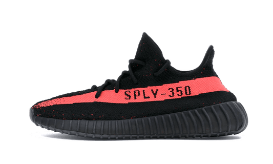 Adidas Yeezy Boost 350 V2 Core Black Red Side Shoe